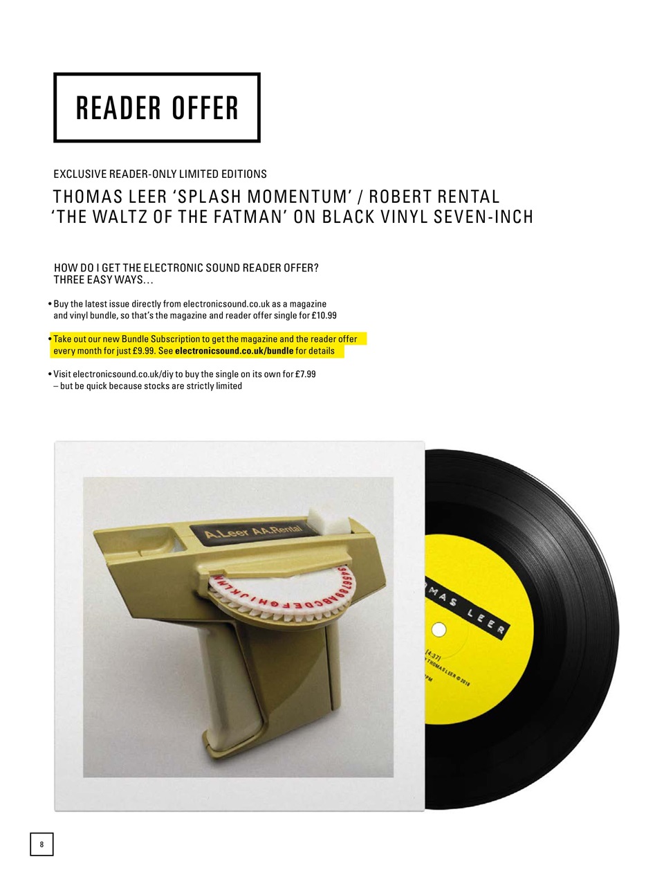 Electronic Sound Preview Pages