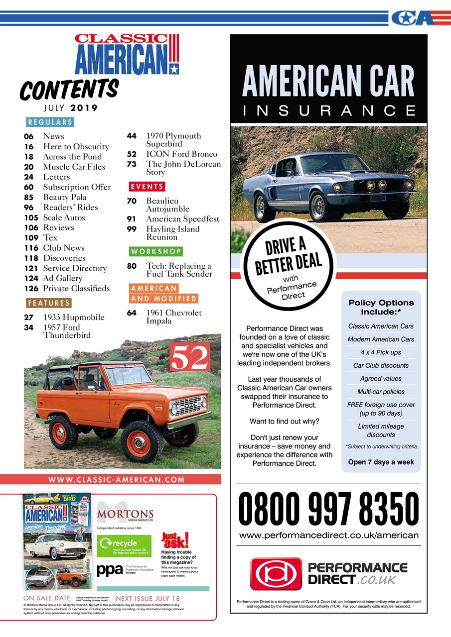 Classic American Magazine Preview Pages