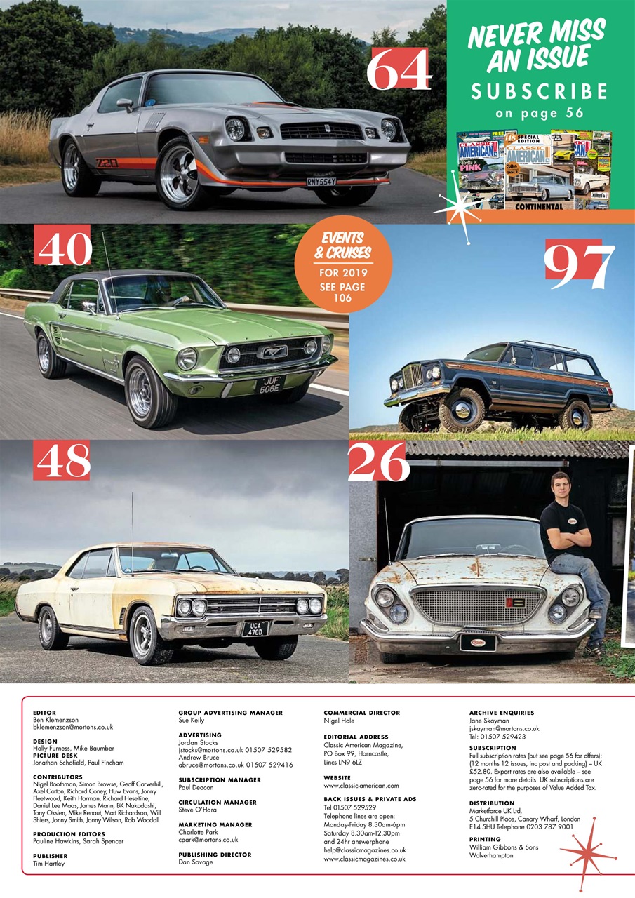 Classic American Magazine Preview Pages