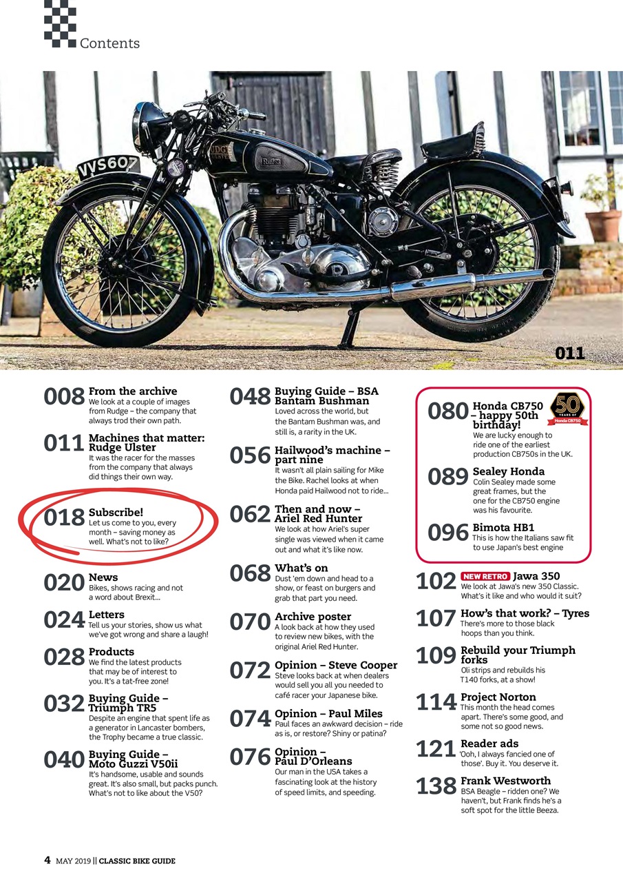 Classic Bike Guide Preview Pages