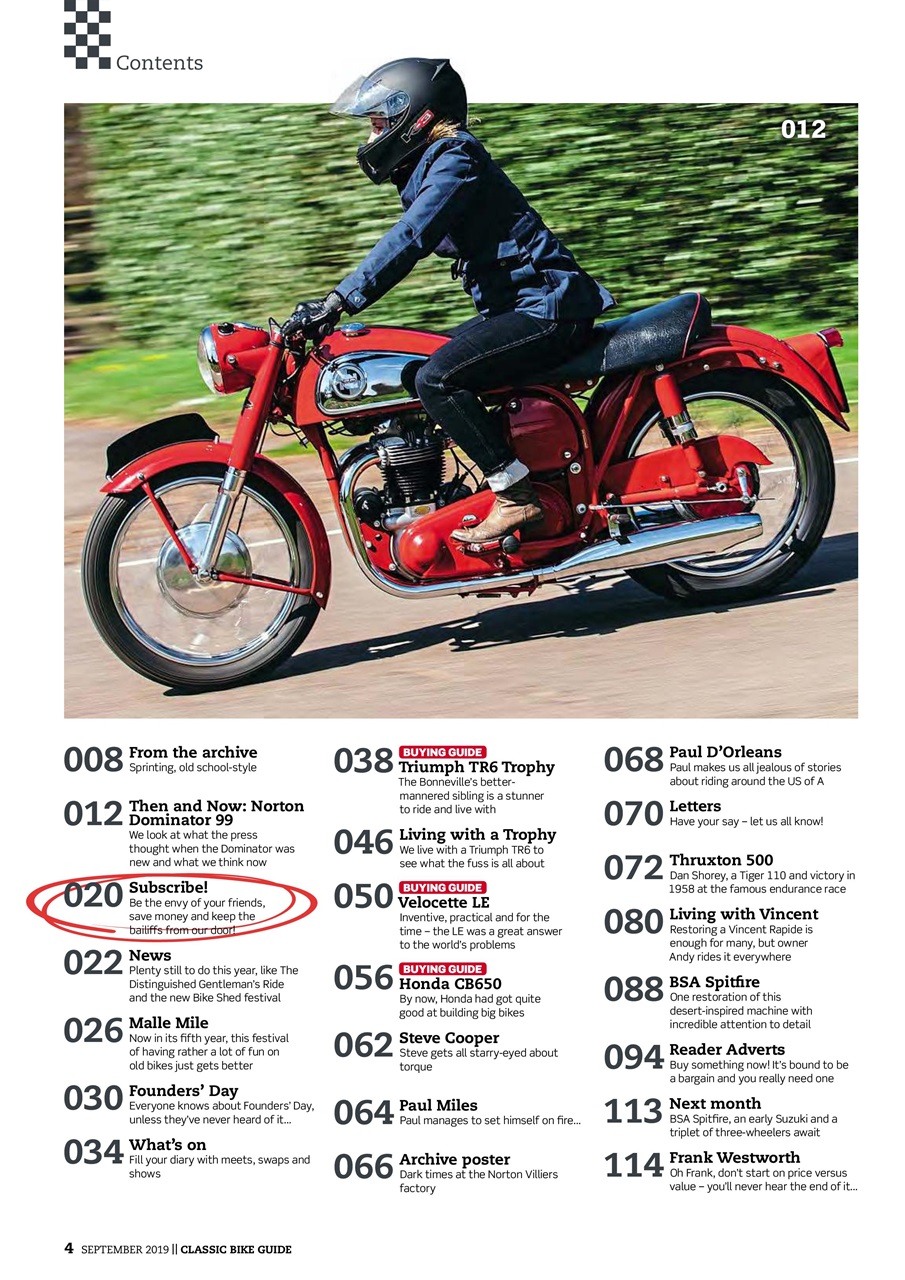Classic Bike Guide Preview Pages
