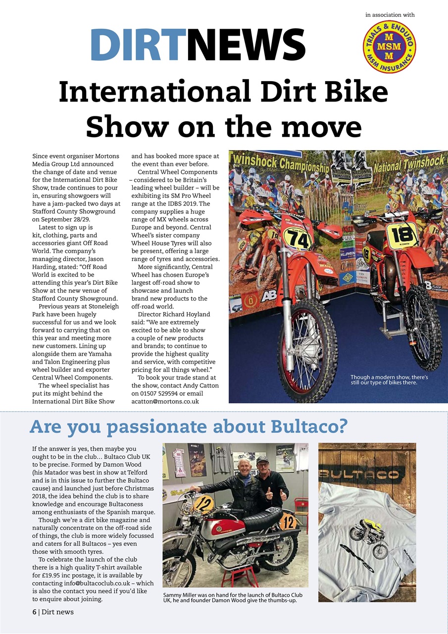 Classic Dirt Bike Preview Pages