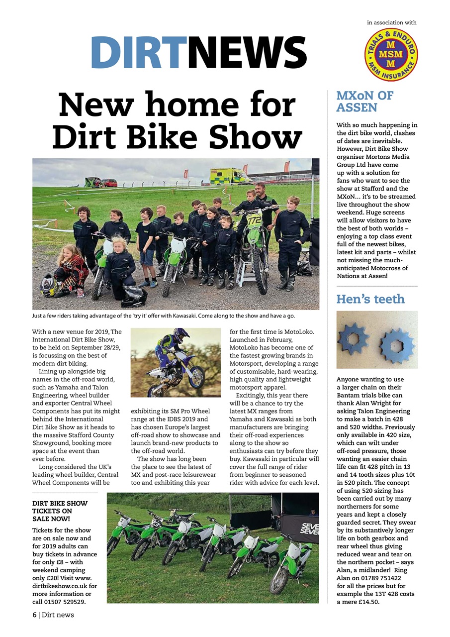 Classic Dirt Bike Preview Pages