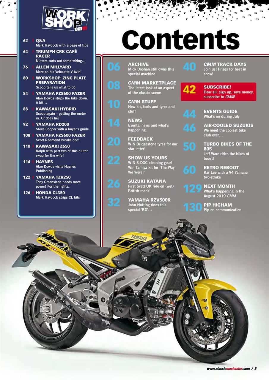 Classic Motorcycle Mechanics Preview Pages