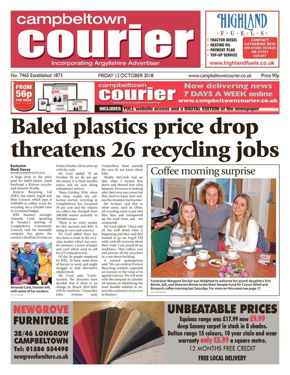 Campbeltown Courier Preview Pages