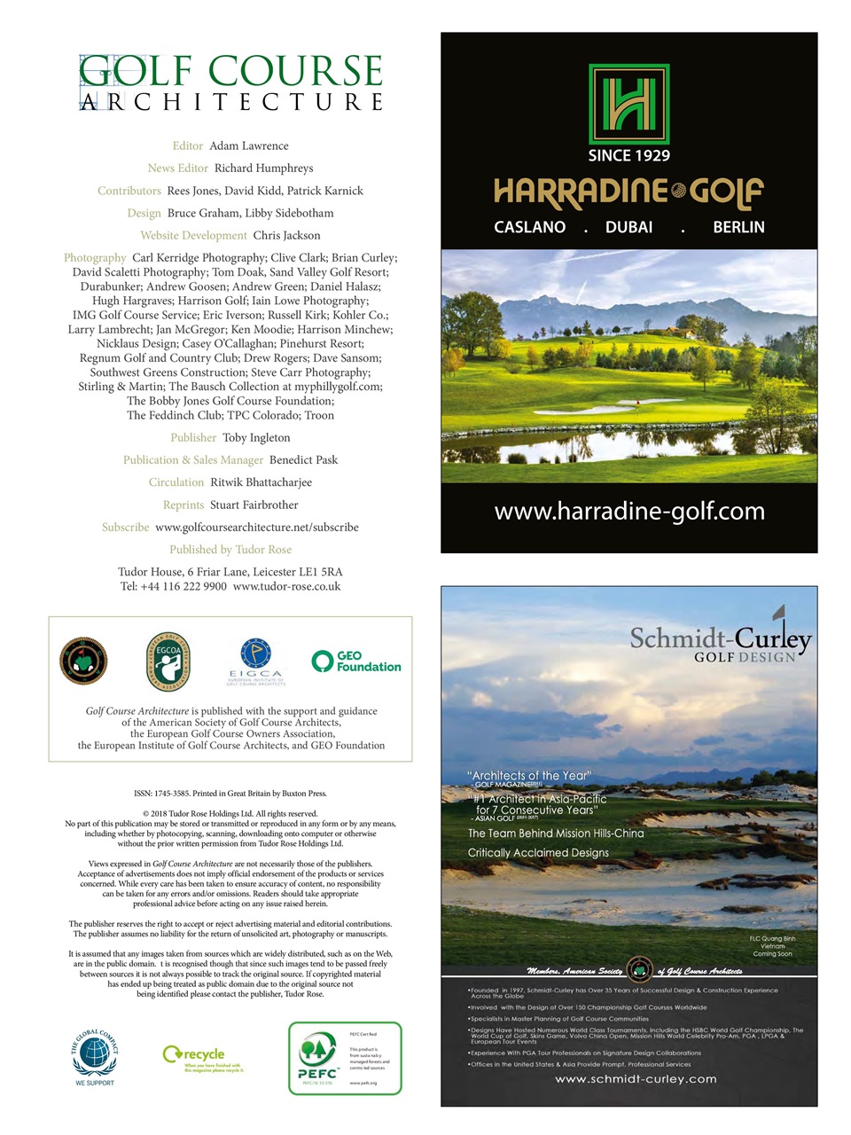 Golf Course Architecture Preview Pages