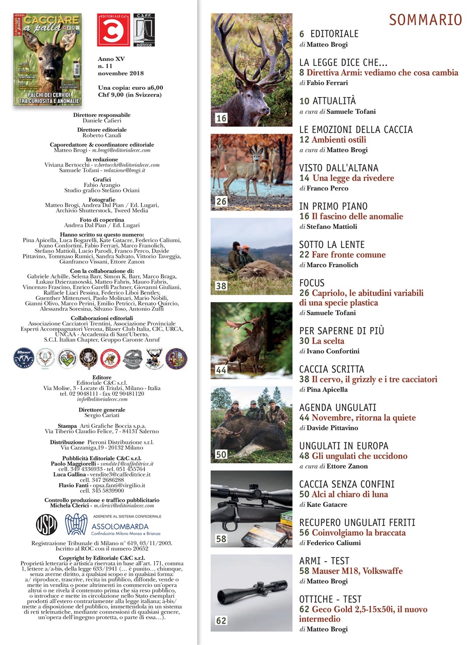 Caccia Magazine Preview Pages