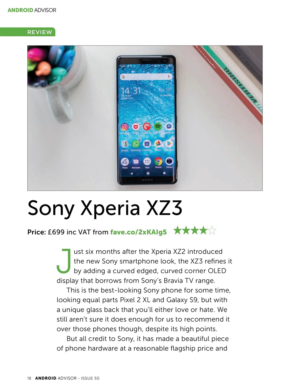 Android Advisor Preview Pages