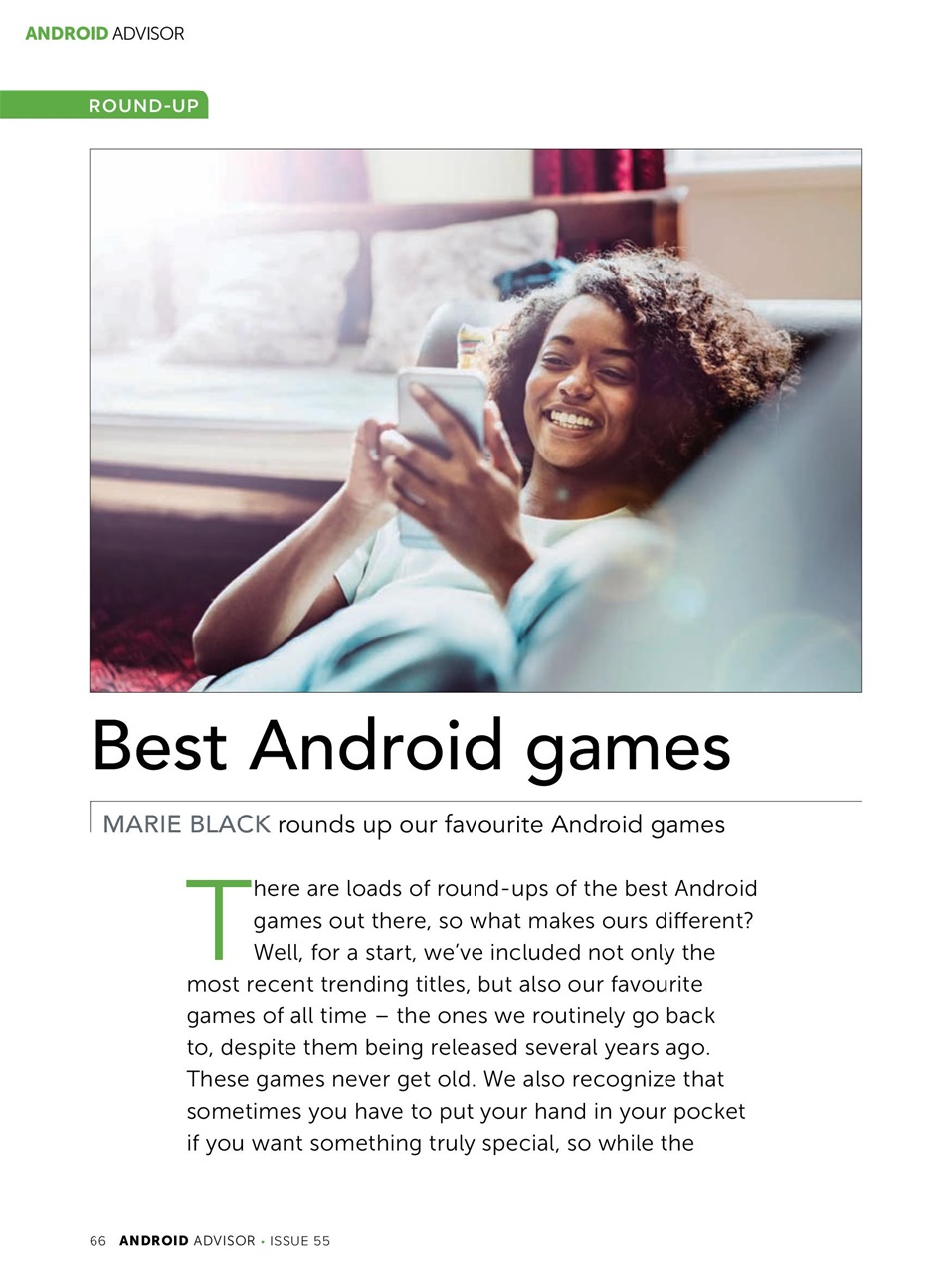 Android Advisor Preview Pages