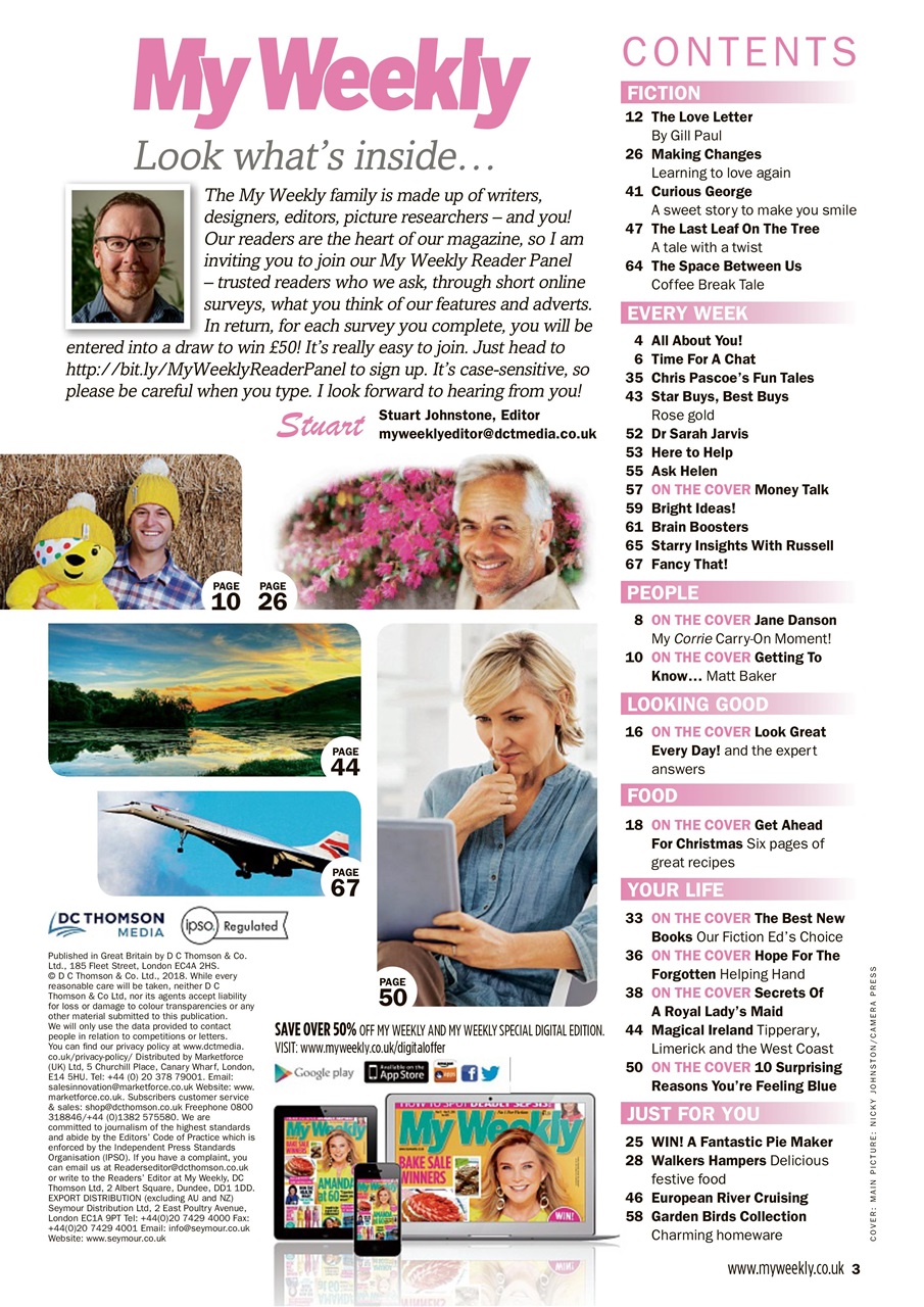 My Weekly Preview Pages