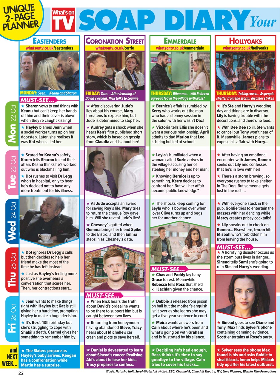 What's on TV Preview Pages