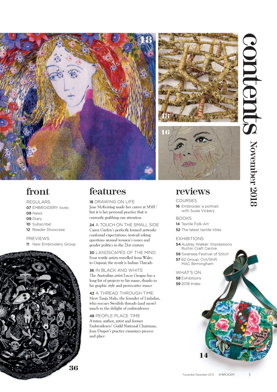 Embroidery Magazine Preview Pages