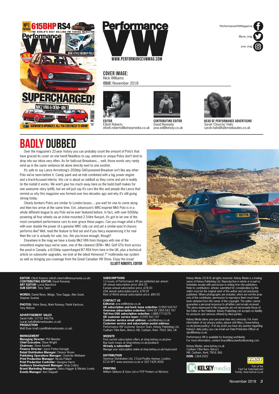 Performance VW Preview Pages