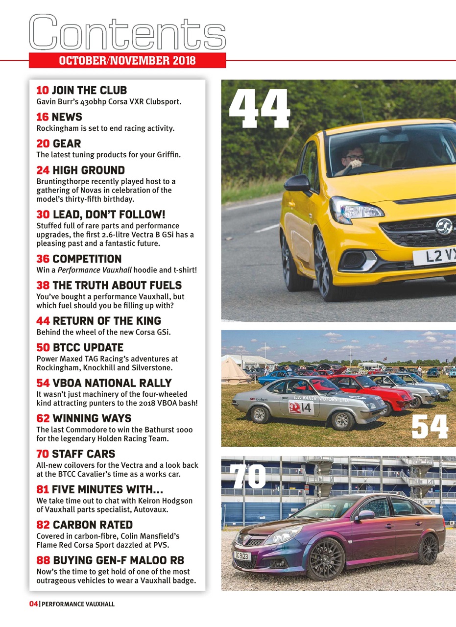 Performance Vauxhall Preview Pages