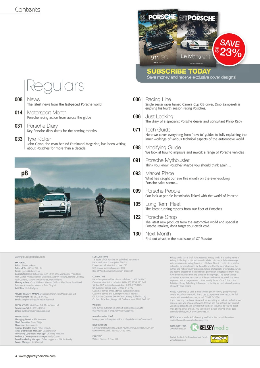 GT Porsche Preview Pages