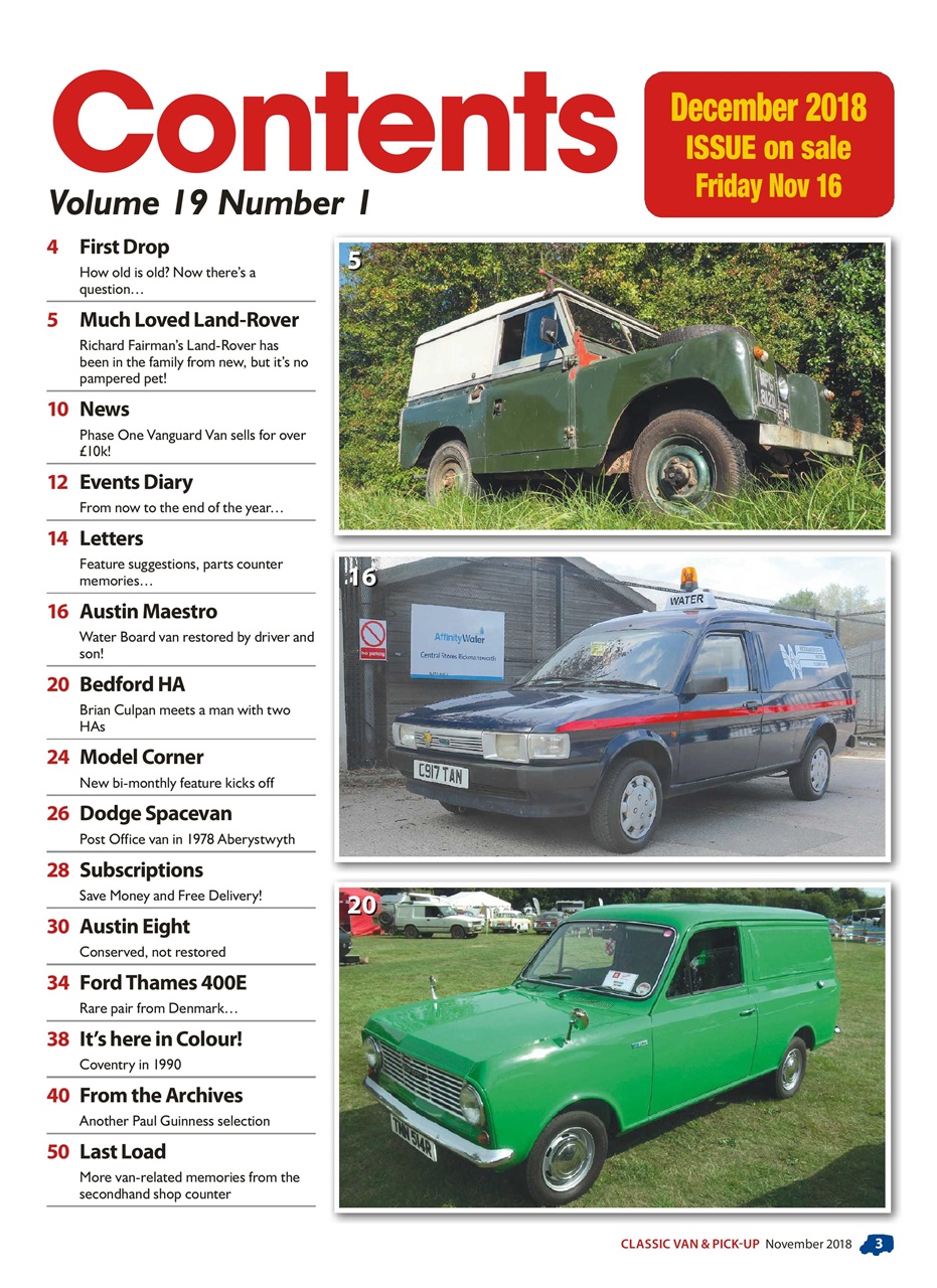 Classic Van & Pick-up Preview Pages