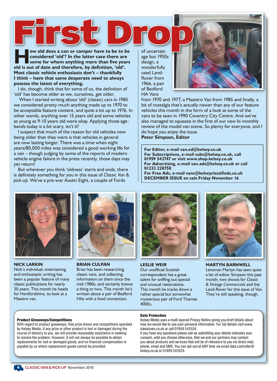Classic Van & Pick-up Preview Pages