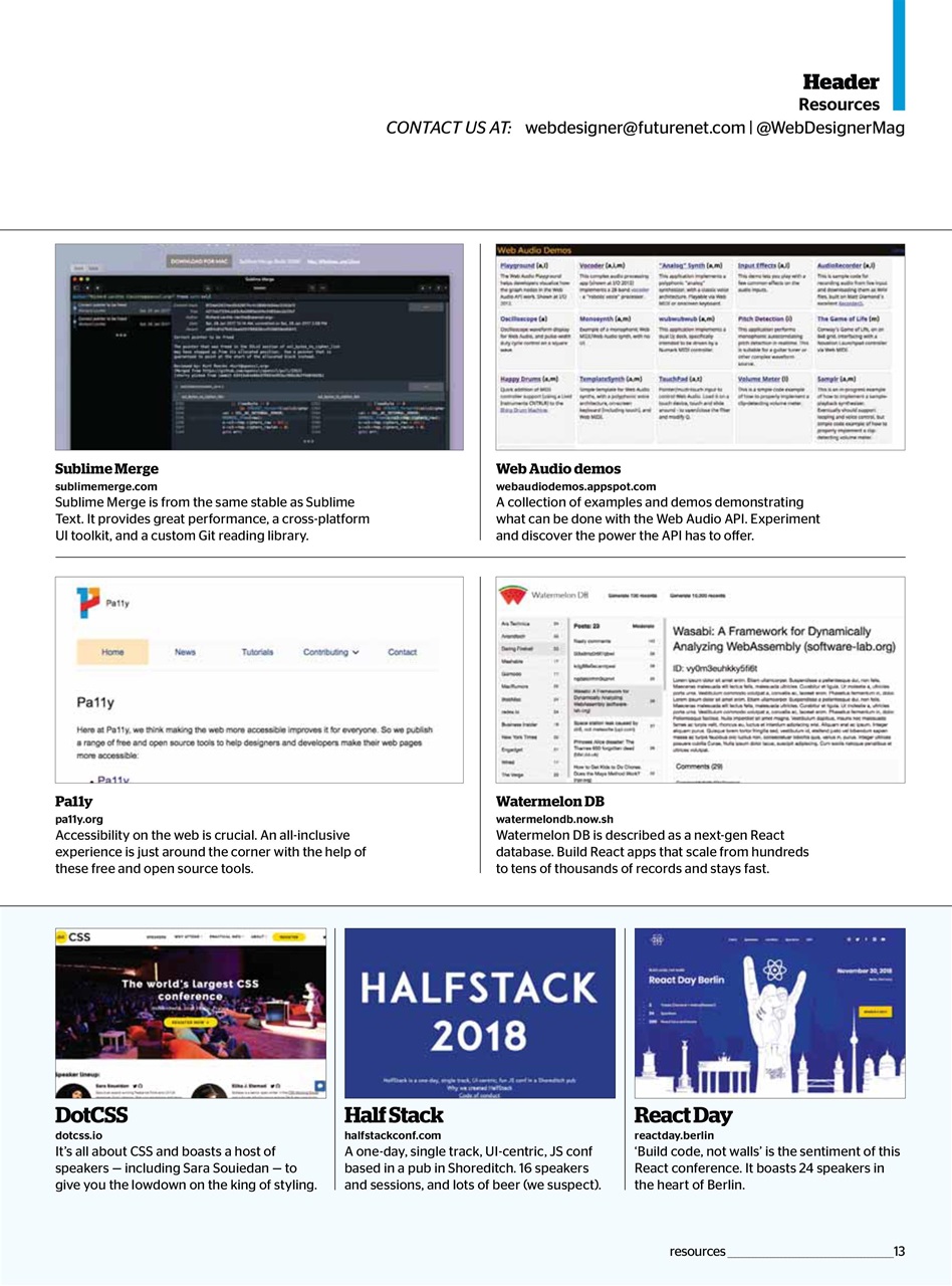 Web Designer Preview Pages