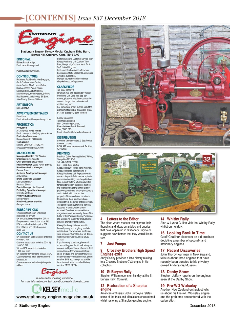 Stationary Engine Preview Pages