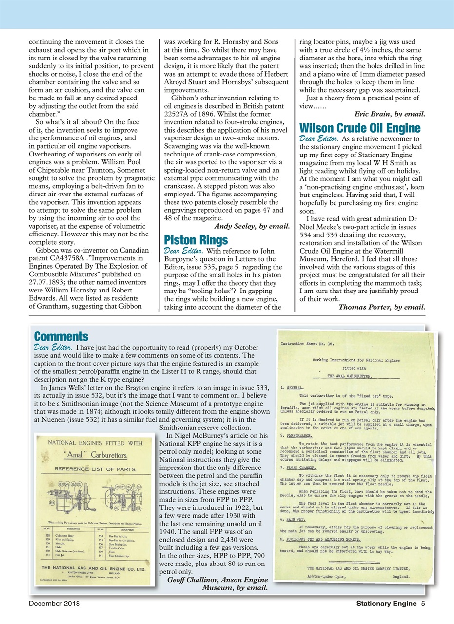 Stationary Engine Preview Pages