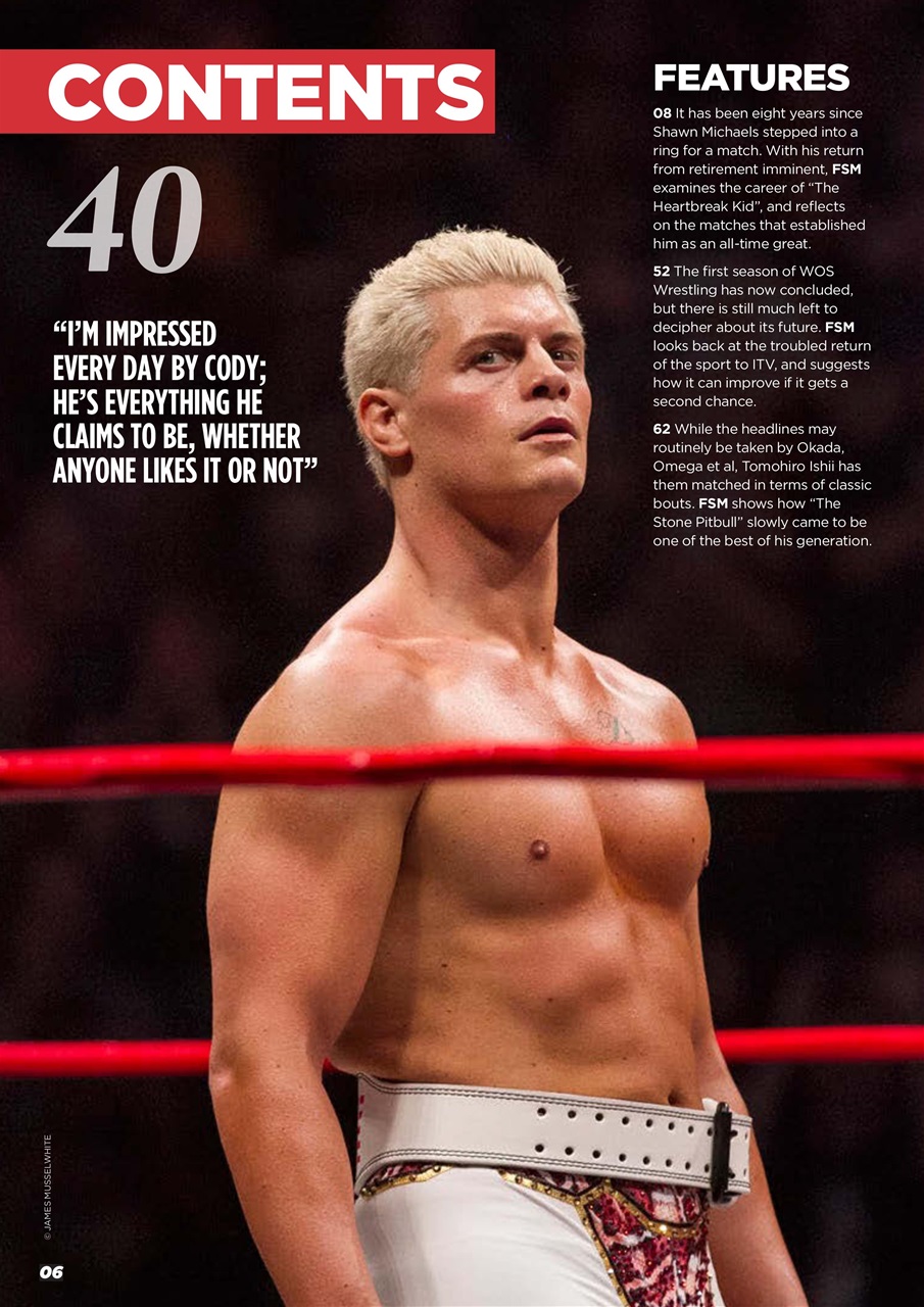 Wrestletalk Magazine Preview Pages