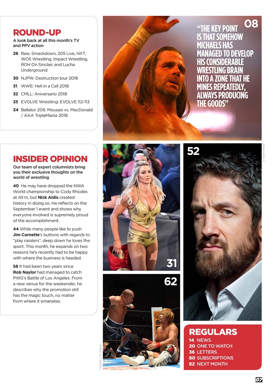 Wrestletalk Magazine Preview Pages