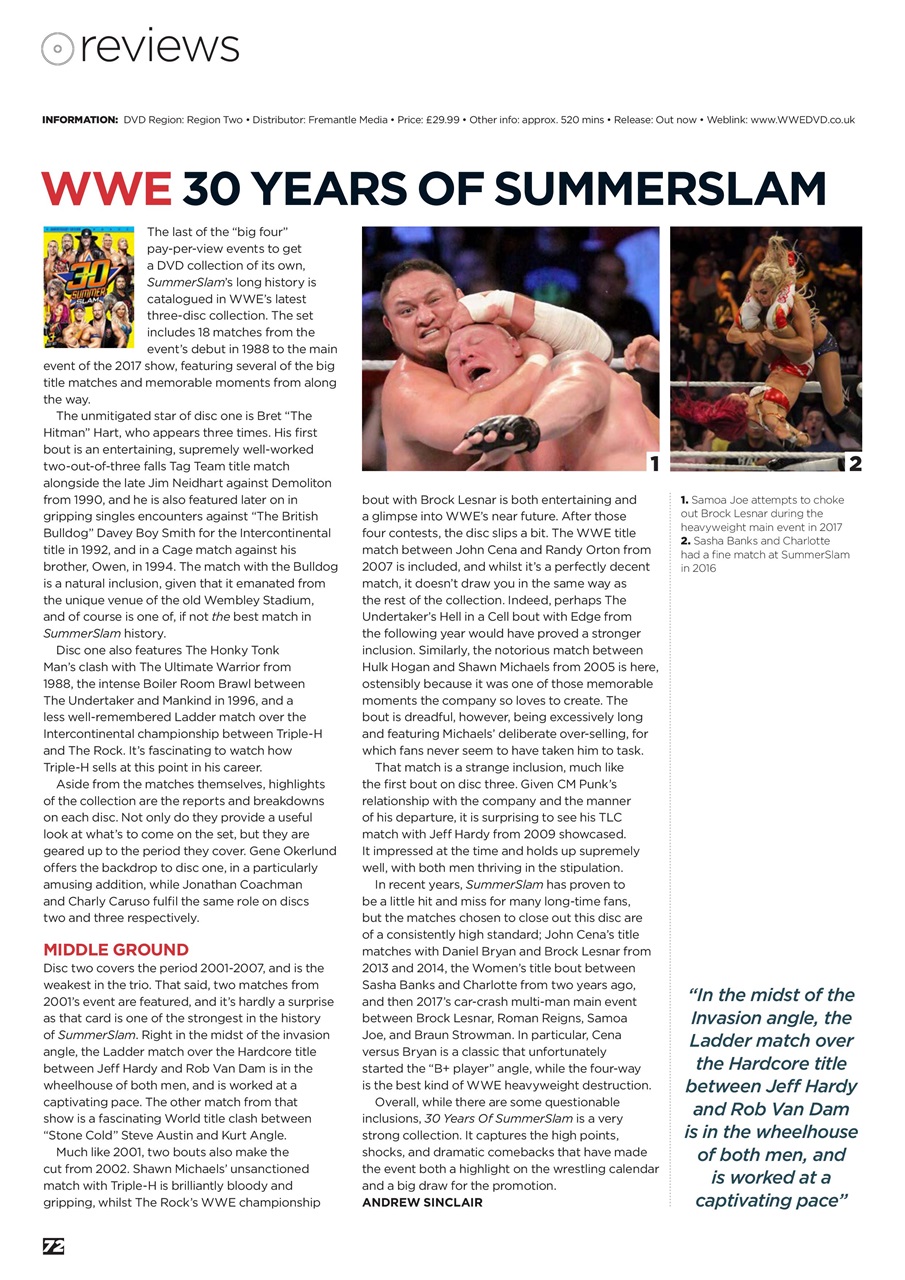 Wrestletalk Magazine Preview Pages