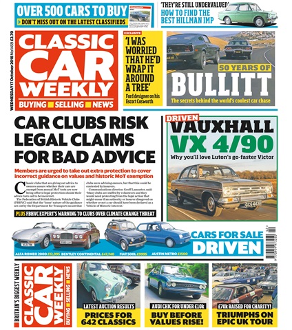 Classic Car Weekly issue 17th October 2018