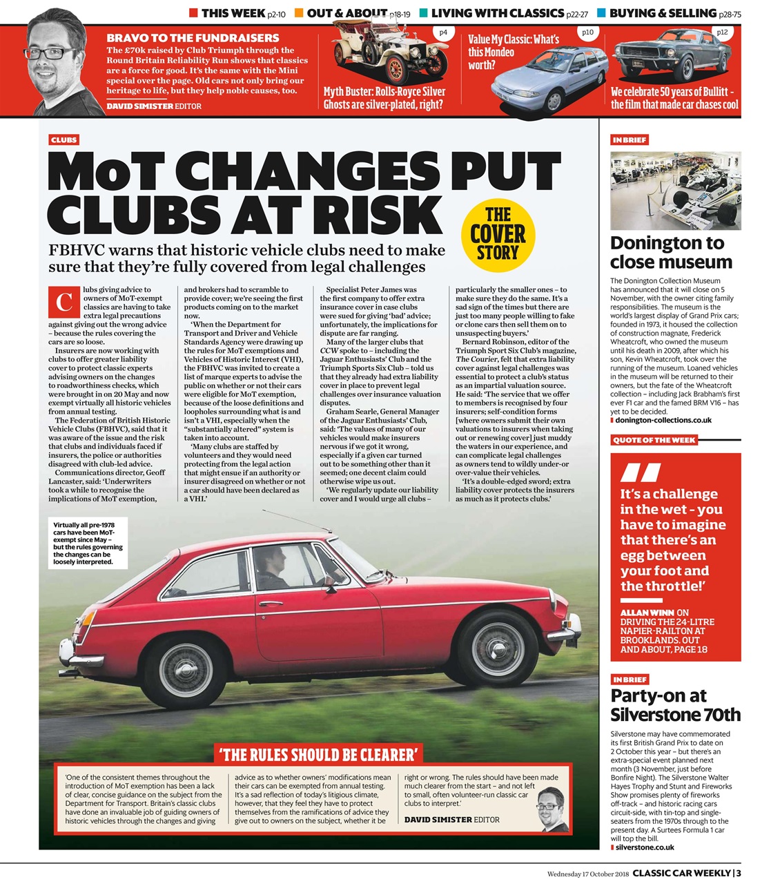 Classic Car Weekly Preview Pages