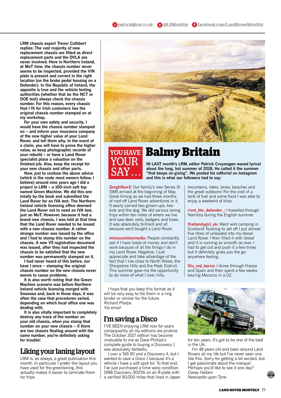Land Rover Monthly Preview Pages