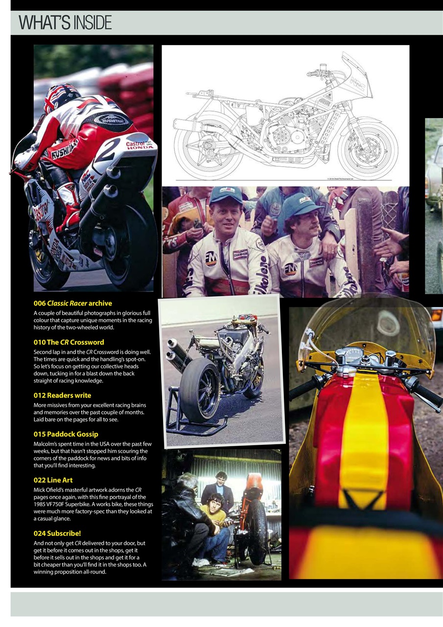 Classic Racer Preview Pages