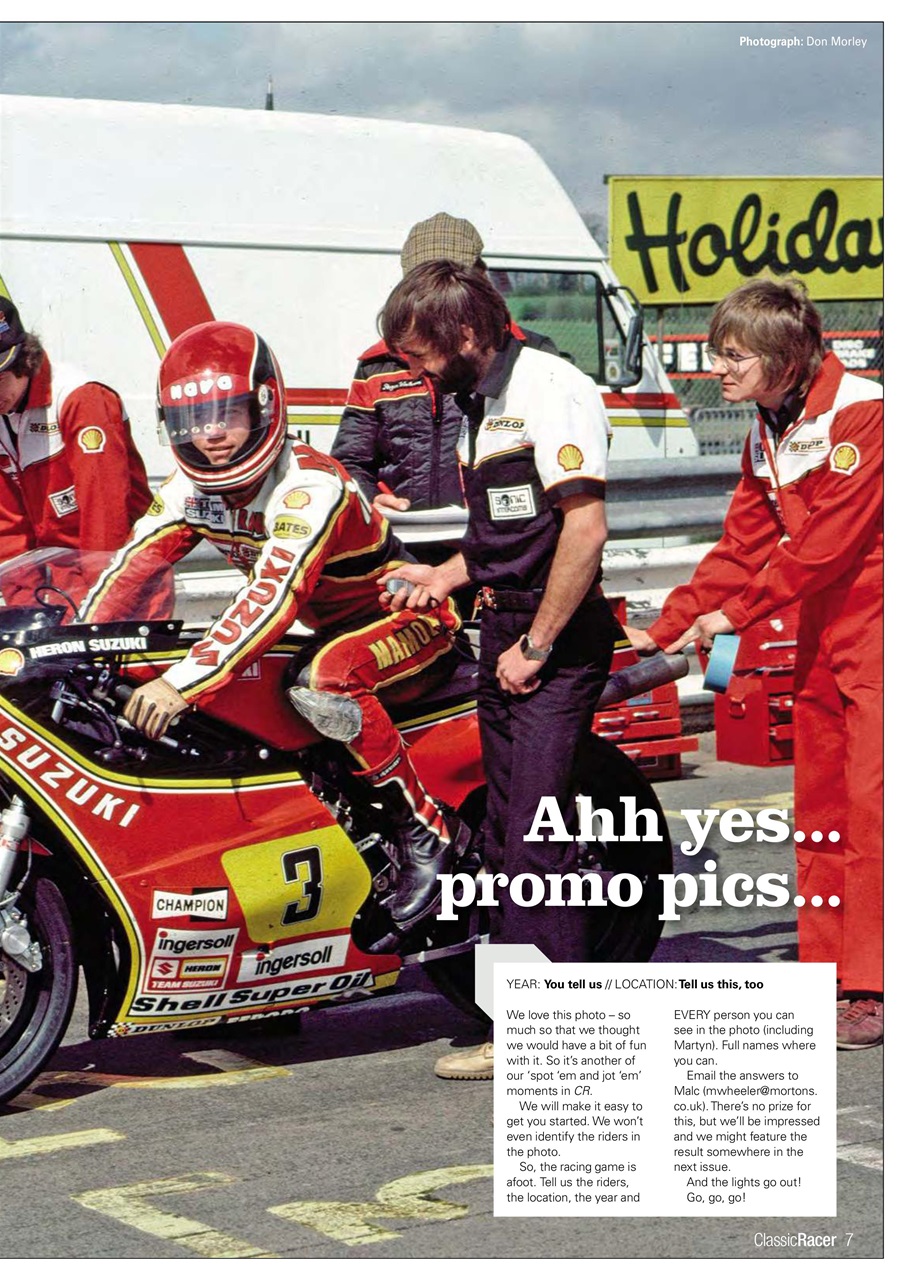 Classic Racer Preview Pages