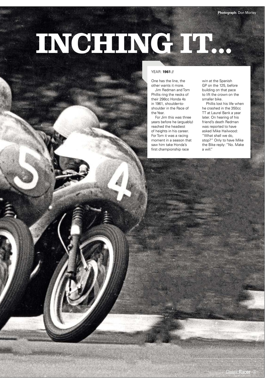 Classic Racer Preview Pages