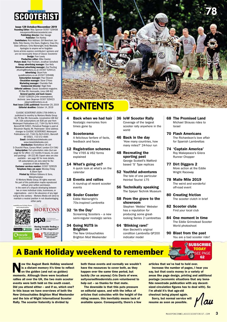 Classic Scooterist Preview Pages