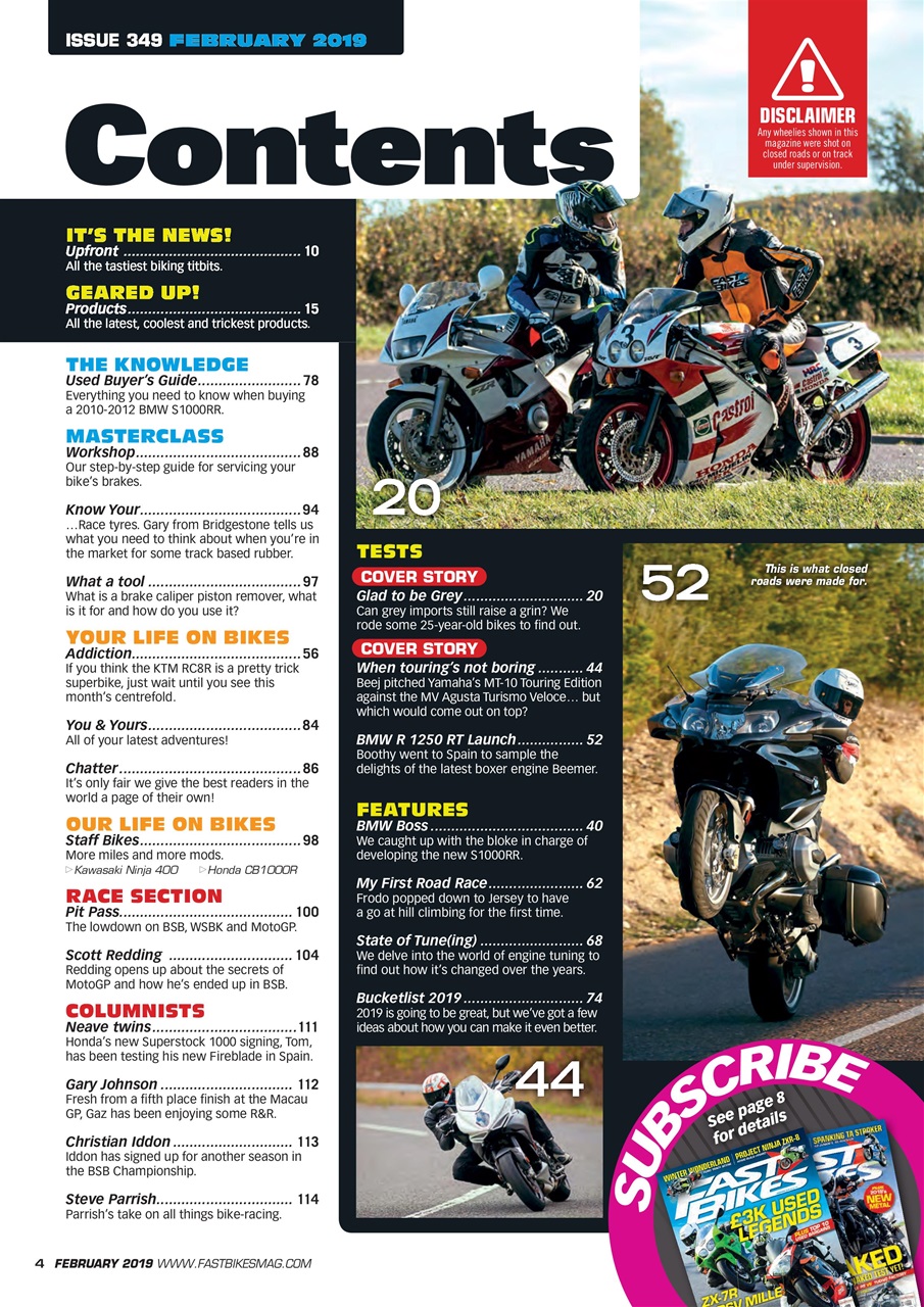 Fast Bikes Preview Pages