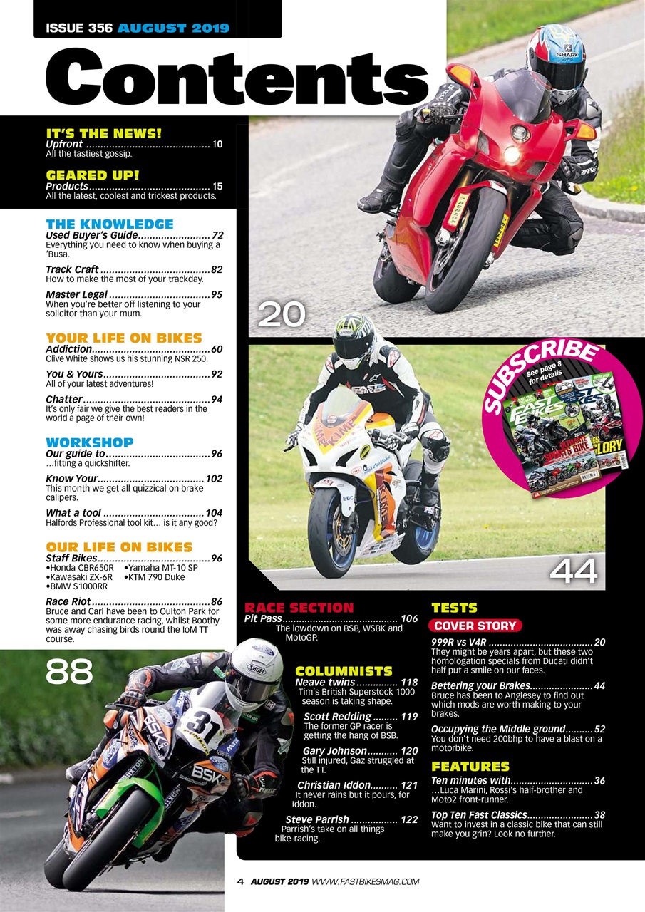 Fast Bikes Preview Pages