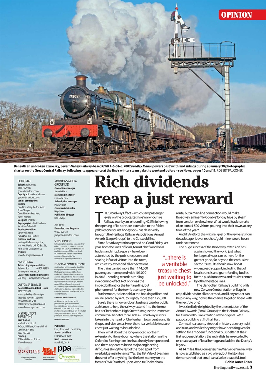 Heritage Railway Preview Pages