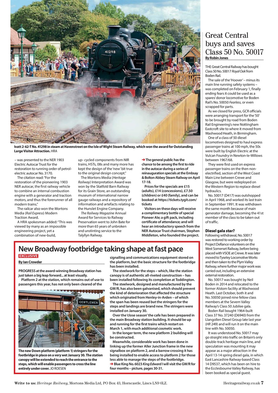 Heritage Railway Preview Pages