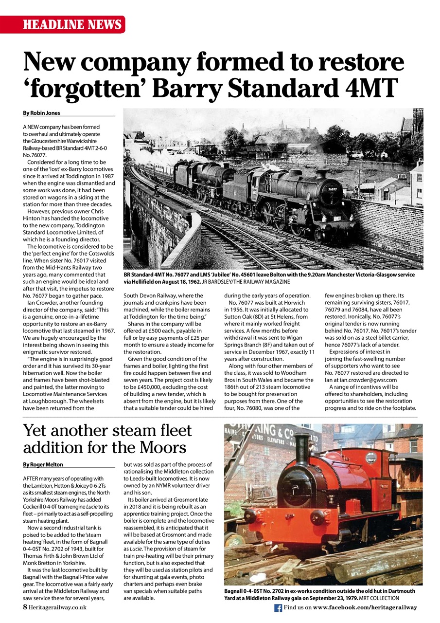 Heritage Railway Preview Pages