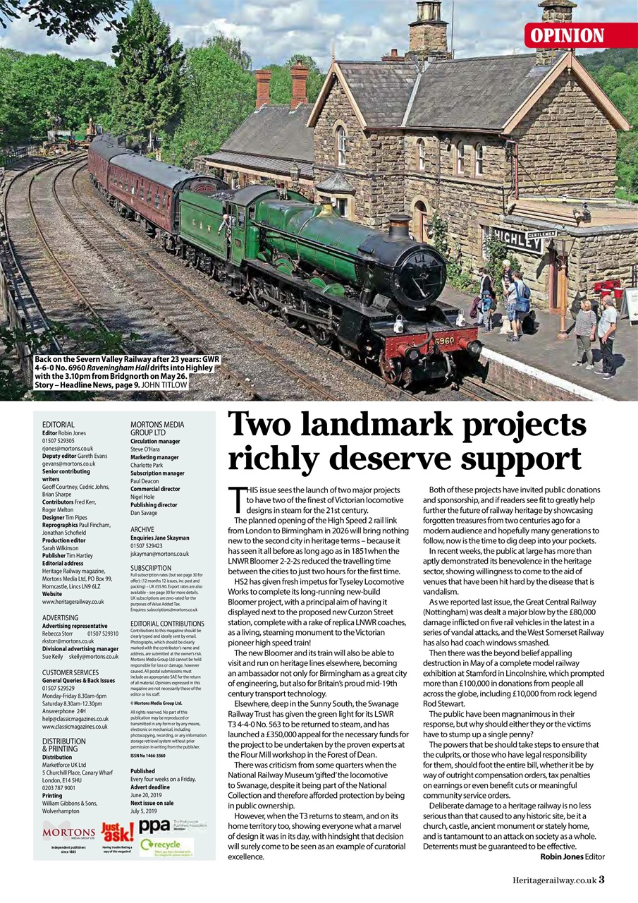 Heritage Railway Preview Pages