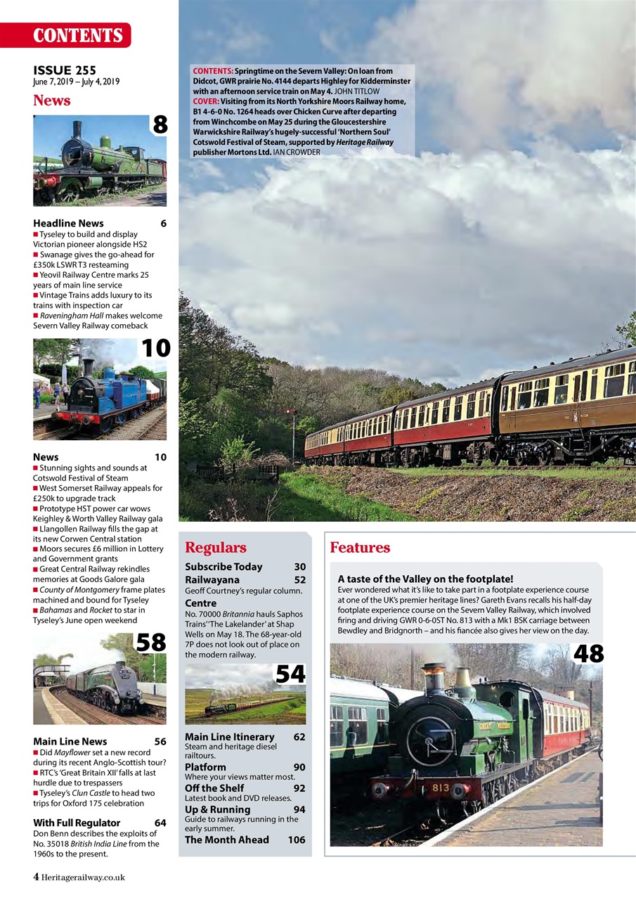 Heritage Railway Preview Pages