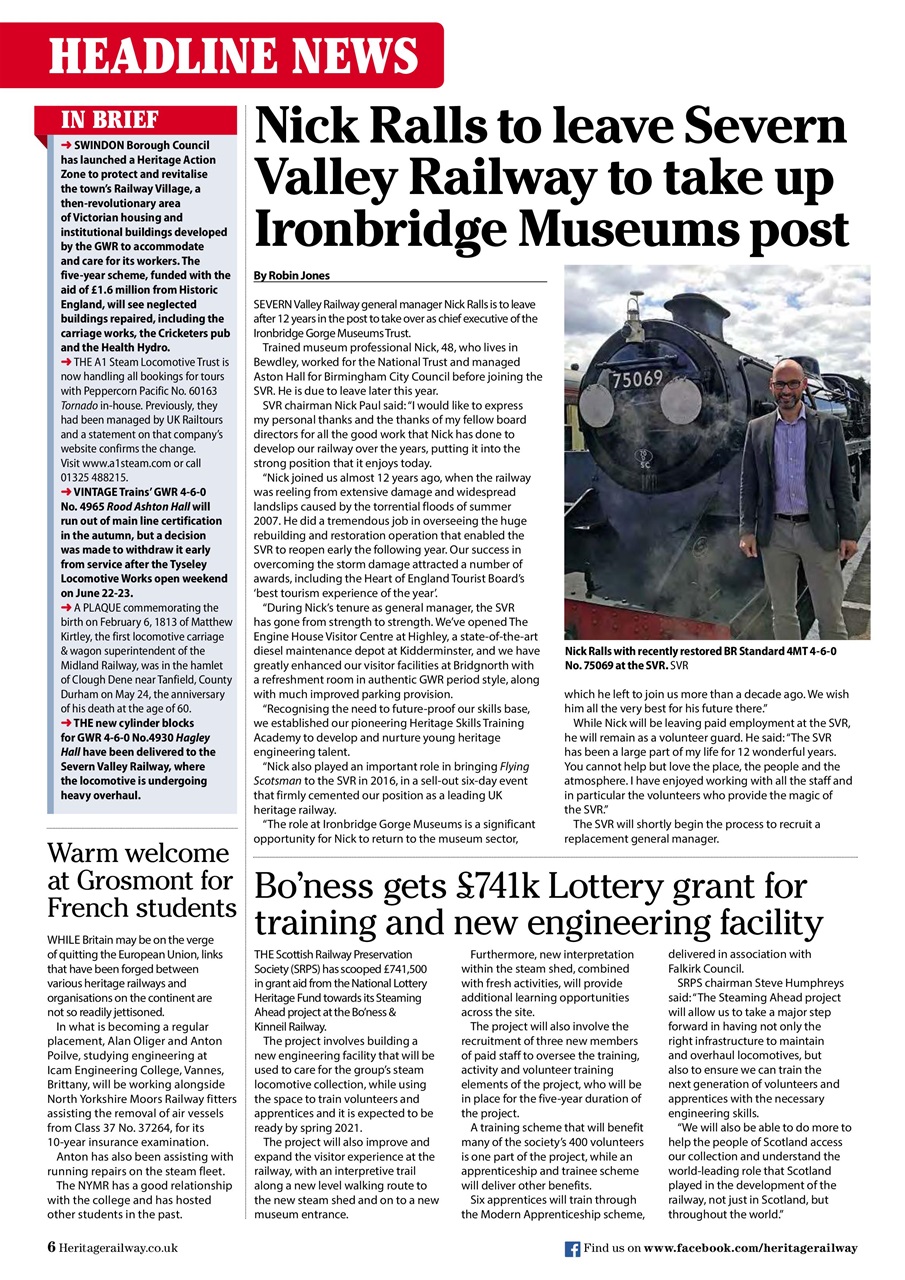 Heritage Railway Preview Pages