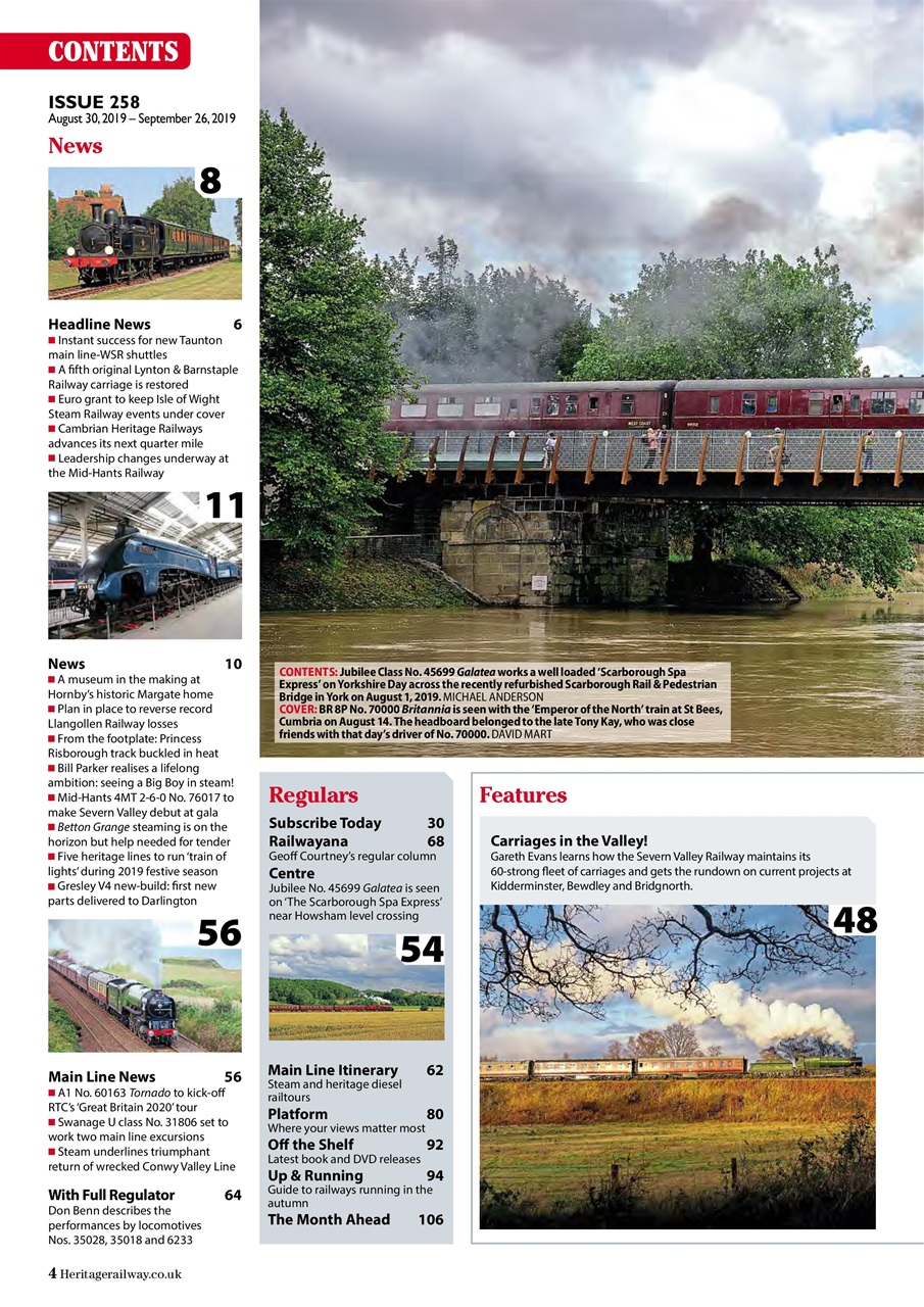 Heritage Railway Preview Pages