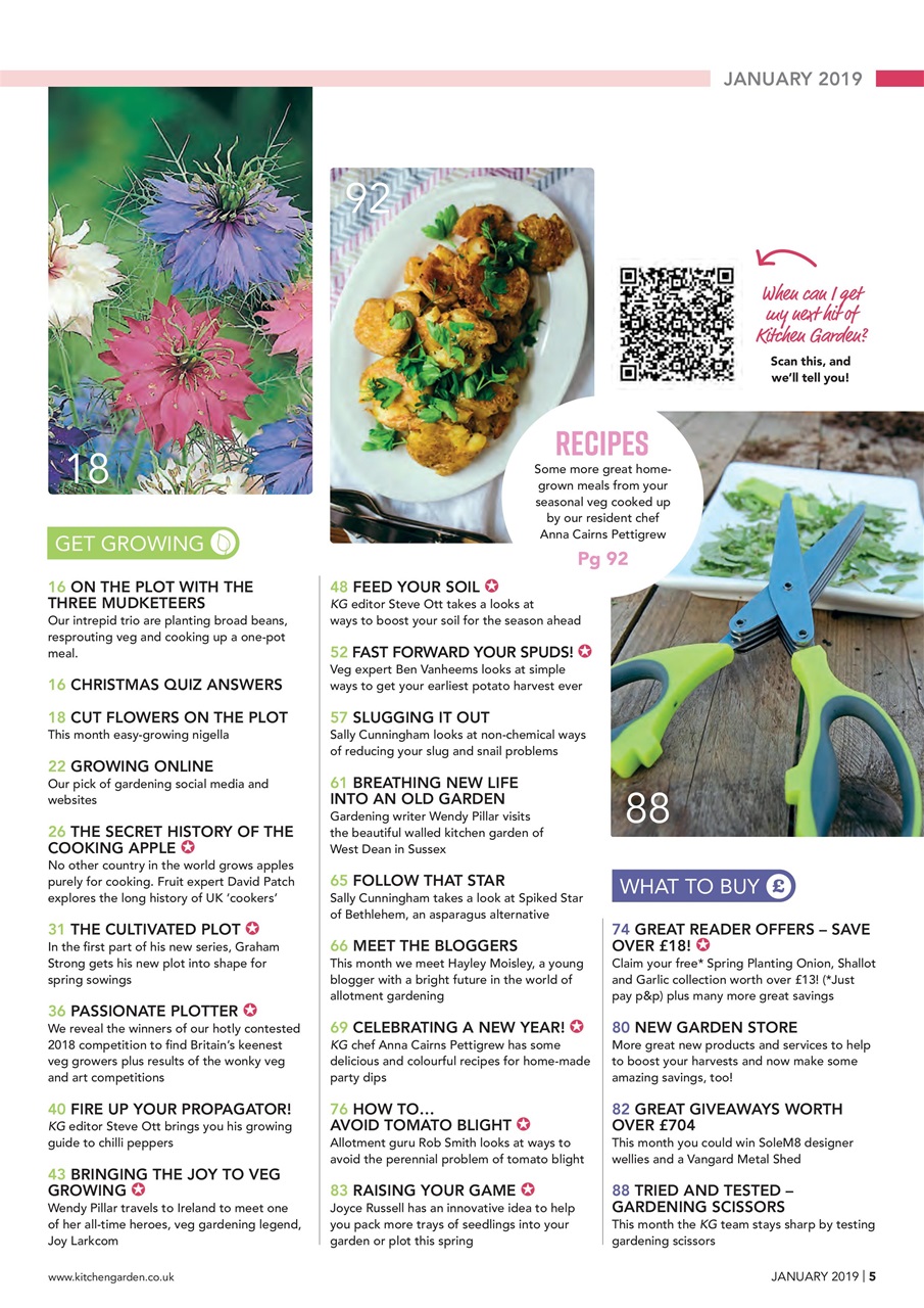 Kitchen Garden Magazine Preview Pages