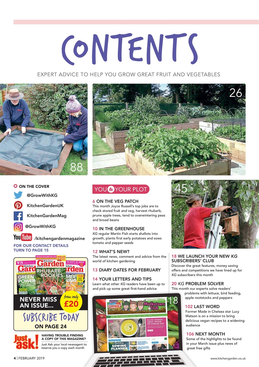 Kitchen Garden Magazine Preview Pages