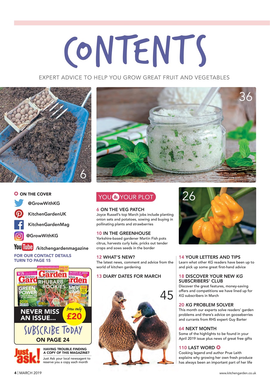 Kitchen Garden Magazine Preview Pages
