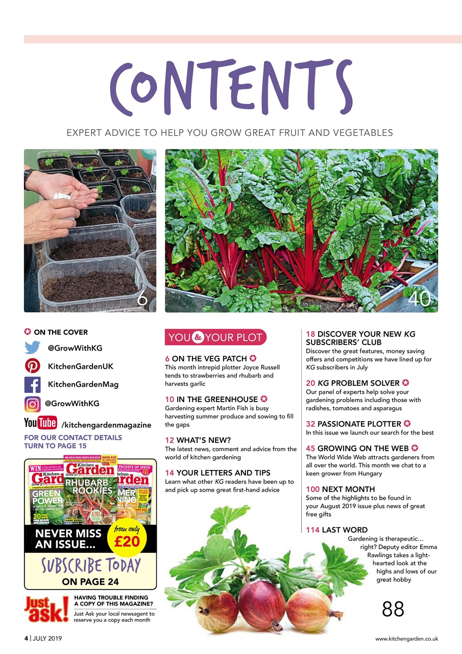 Kitchen Garden Magazine Preview Pages