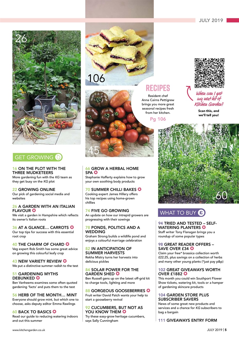 Kitchen Garden Magazine Preview Pages