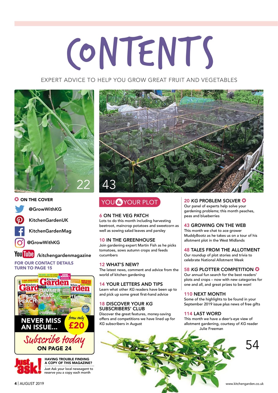 Kitchen Garden Magazine Preview Pages