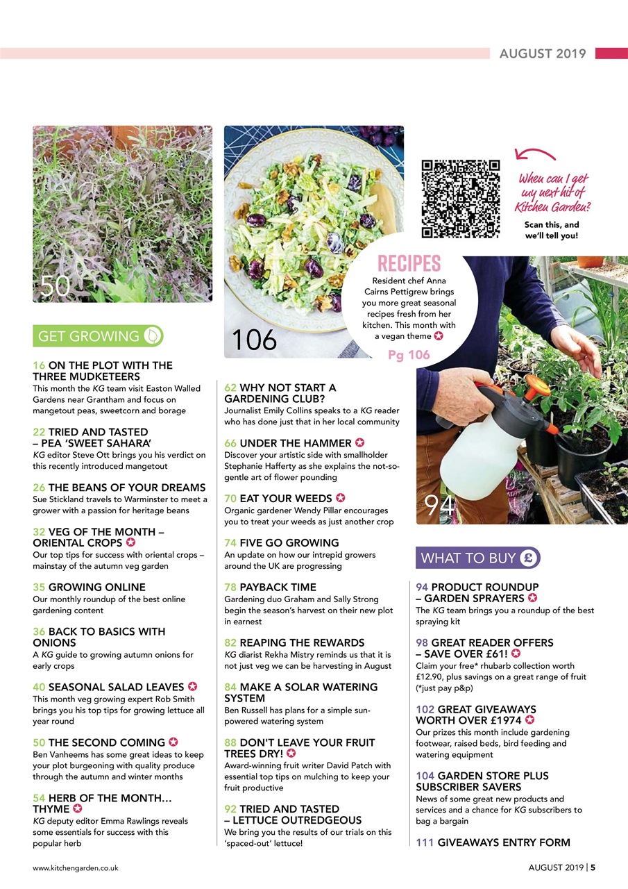 Kitchen Garden Magazine Preview Pages